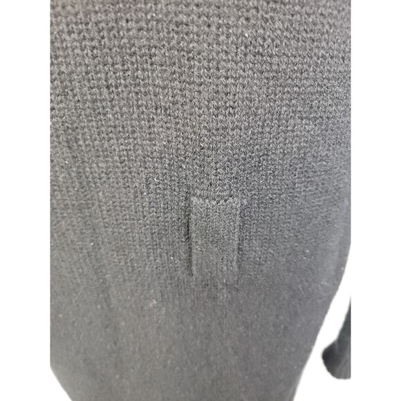 James Perse Knit Cardigan Longline Sz 2 Mock Neck Button Front 100% Cashmere - Picture 9 of 12